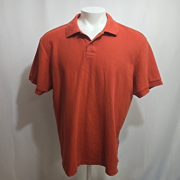 American Giant Polo Shirt Mens Size XL Red Pique 100% Cotton Made in USA - Picture 1 of 8